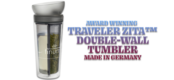 Traveler Zita™ Double-Wall Tumbler for Loose-Leaf Tea
